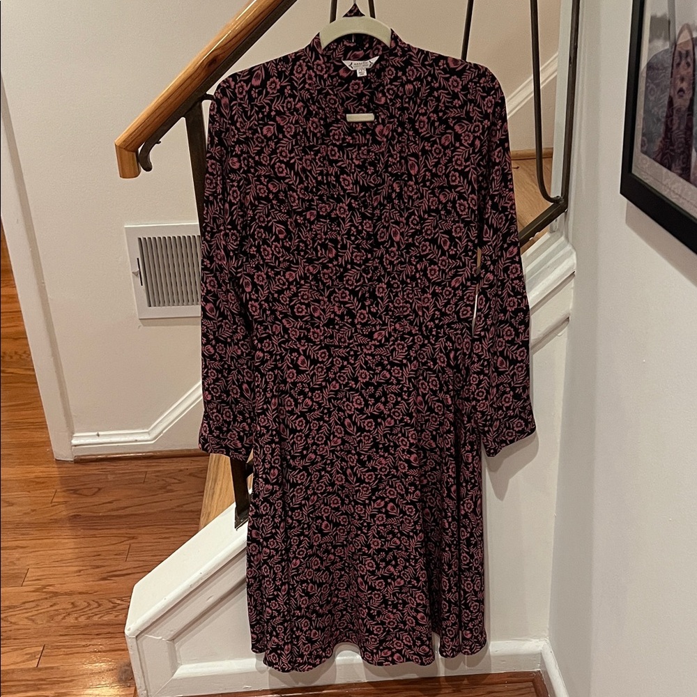 Nanette Lepore Floral Black and Pink Women's Dress